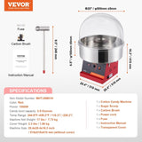VEVOR Electric Cotton Candy Machine, 1000W Candy Floss Maker, Commercial Cotton Candy Machine with V952-TSMHTJHSHGXMQ4DUBV3