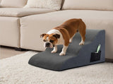 Pawz 3 Steps Pet Stairs Dog Ramp High Density Foam Grey PT1284-3