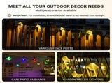 Solar Ice Brick Hanging Light with Auto Dusk-to-Dawn Sensor, IP65 Waterproof Outdoor Decorative V1341-ZY-5EXPT8DS-2PCS