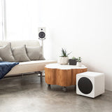 Kanto SUB8 300W 8" Sealed Powered Subwoofer, Matte White V398-KO-SUB8VMW-I