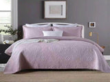 100% Cotton Embossed Lavender Bloom Haven Coverlet Bedspread Set V745-MMPAC061124Q13U