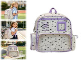 Eligible Bag Backpack Purse, Coquette Y2K Star Retro Aesthetic Daypack, 14.1114.72 in Clear Pin V1366-AZ2-W-21435