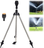 Rotating Tripod Sprinklers Yard, Lawn Sprinkler for Garden Rotating 360 Degree Covering Large Area, V1369-AZ3-W-02300