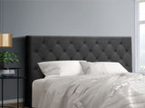 Artiss Bed Head Headboard Double Size Fabric - CAPPI Charcoal BFRAME-H-CAPPI-D-CHAR
