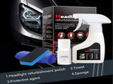 New Headlight Restoration Spray, 6oz Ceramic Coating Restorer with Coating Agent, Towel and Sponge, V1366-AZ2-W-10733