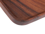 Wood Fruit Tray Square Chinese Style Solid Wood Tea Snack Dessert Serving Plate for Home V1294-YM0901-3118240238411