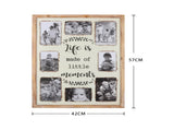Happy Place' Wall Hanging Photo Gallery Collage 42x57cm V637-56013PFR