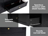 Artiss 6 Chest of Drawers Tallboy Cabinet - LEIF Black FUR-U-CDR-6D-BK-AB