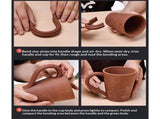 Pottery Handle Making Tool Sculpture Scraper Pottery Carving Tool Pottery Cup Handle Shape Tool for V1192-AZ-W-3189