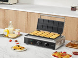 Commercial Waffle Maker, 10PCS Rectangle Waffle Baker Machine, 1550W Non-Stick Stainless Steel V952-SYBLSHFBJDP1VHULYV3