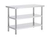 Stainless Steel Food Prep Table, 18 x 36 x 34 Inch Commercial Kitchen Worktable, with 2 Adjustable V952-CFBXGGZTSCGZKRMMXV0