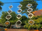 Highly Reflective Double-Sided Bird Reflectors,Extra Sparkly Metal Wind Spinner Outdoor Garden V1366-AZ2-W-09350