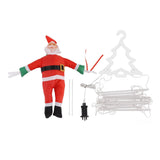 LED Christmas Lights Decorative Ladder Lights with Father Christmas Figure for Indoor Outdoors V1294-YM0901-3115230087413