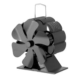6 Blades Wood Stove Fan Heat Powered Fireplace Fan Warm/Heated Eco Stove Fan for Wood Burning Log V1370-AZ4-20300