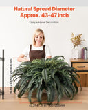 VEVOR Artificial Boston Fern Large Plastic Fern 88 Branches Indoor Outdoor Decor V952-PZSRZJLZWBHHGT8HJ001V0