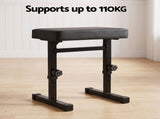 Alpha Piano Bench Adjustable Seat Heavy Duty H-Shape Piano Stool Black PSTOL-E-HS43-BK