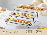 3 Tier Porcelain Serving Tray, 14 in V1237-ZY-908-013