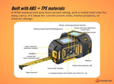 Tooleroo 60m Digital Laser Tape Measure 5m Steel Tape 3-in-1 Cross Marking V238-SUPDZ-41191861452880