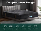 35cm Giselle Mattress Double Bed Bamboo Pocket Firm Foam MATTRESS-E-MIDNIGHT-35-D