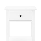 Sarantino Rue Bedside Table in White TBL-470-02-WH