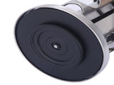 Modern stainless steel round rotating spice rack with 12 empty glass jars V888-ELOSUNG26113
