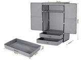Artiss Large Portable Clothes Closet Wardrobe with Magnetic Door Grey DIY-WR01-160-GY
