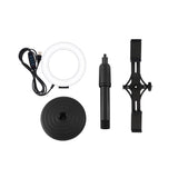 Horizontal Dual Phone Brackets Desktop Ring Light Kit - 4.7 Inch PRL-6903TKP