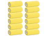 12Pcs Bandage Wrap Natural Latex Elastic Self Adhesive Wrap for Cows Dogs Horses 10cm Yellow V1294-YM0523-3111220104712