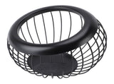 Coffee Pod Storage Basket Black with Letters Large Capacity Iron Rust Proof Stylish Modern Beveled V1294-YM0901-3118240157411