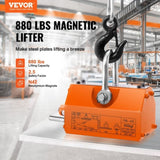VEVOR Magnetic Lifter, 400 kg/880 lbs Pulling Capacity, 2.5 Safety Factor, Neodymium & Steel, V952-YCXPU400KGN4201VZV0