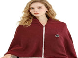 USB Power Supply Electric Heated Blanket Shawl Portable Wearable Heated Throw 3 Heat Levels Machine V1197-JD-042402
