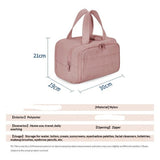 Travel Toiletry Bag Large Capacity Makeup Organizer, Wet/Dry Separation Ideal for Business V1192-AZ-W-8745