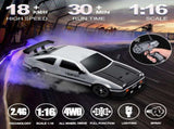 Remote Control Car RC Drift Car 116 Scale 4WD High Speed Model Vehicle 2.4GHz with LED Lights Spray V1192-AZ-W-10263
