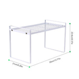 Storage Shelf Organizer Kitchen Cabinet and Counter Shelf Organizer Heavy-Duty Multifunctional V1294-YM0901-H38712S