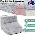 Grey ELECTRIC HEATED FOOT COMFORT WARMER Feet Boots Slipper Tools Heating Socks Shoe V201-W12983766