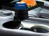 Multifunctional Car Cup Holder Expander Black with Stable Support and Rotating Tray V1369-AZ3-W-19117