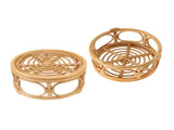 Rattan Indoor Plant Stand Round Shape Natural Plant Rack Handmade Rattan Planter Stand for Home V1294-YM0703-3111230045912