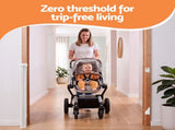 Keezi Retractable Gate Baby Gate Pet Safety Fence Extends up to 140cm White SG-140X86-WH