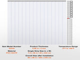 Strip Curtain PVC Door Curtain 244 x 244 cm Cooler Freezer Clear Plastic V952-PZMLPZGHMPTLG3PGGV0