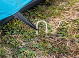 8Pcs U Shaped Trampoline Anchor Kit Galvanized Steel Stakes for Gardening V1370-AZ4-14877