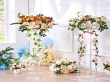 10PCS 23.6inch/60cm High Wedding Flower Stand, With Acrylic Laminate,Acrylic Vase Column Geometric V952-HLHJLFTJXKTLPNM7WV0