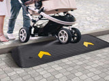 Upgraded Rubber Threshold Ramp, 3.8 cm Rise Wheelchair Ramp Doorway, Natural Curb Ramp Rated 15 tons V952-XBLYPDGB1433XBGE1V0