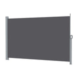 Instahut 2X3.5M Side Awning Retractable Privacy Screen Outdoor Sun Shade Grey AWN-B-SIDE-FC-2X35-DG