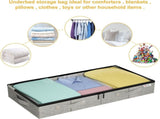 2 Pack Underbed Storage Bags with Reinforced Handles and Clear Window, Storage Boxes for Clothes, V1237-ZY00B0C2BQQ24Q