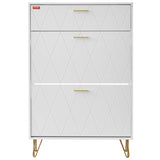 VEVOR Shoe Cabinet with 3 Flip Drawers, Shoe Cabinet for Entryway, Free Standing Shoe V952-FCXJ3C2937INYX33SV0