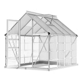 Green Fingers Greenhouse 2.48x1.89x2M Aluminium Polycarbonate Green House Garden Shed GH-ALU-C-248X189X200-N-AB