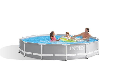 Intex PRISM 12' Metal Frame Above Ground Pool - 366cm x 76cm 26712 V1032-IXPRISM12-26712