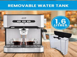 Pronti 1.6L Automatic Coffee Espresso Machine with Steam Frother CFM-16L-CRK-825