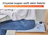 Electric Graphene Foot Warmer Dual Side Foot Heating Pad Under Desk 15.7x15.7in Multifunctional Soft V1294-YM0901-H48722LBL-US