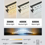 BAMDECOR A122 Nordic Long Dual Linear Dimmable Acrylic Kitchen Dining Table Pendant Light Minimalist V255-BAM-A122-GOLD-1.2M
